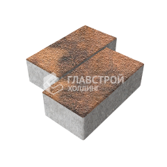 Тротуарная плитка 240х120х70, сомон с гранитной крошкой