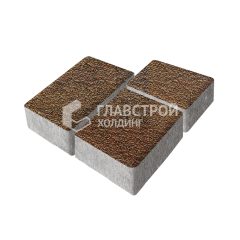 Тротуарная плитка Лэндхаус, джафар оранжевый с мраморной крошкой, 6 см