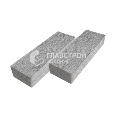 Тротуарная плитка 300х100х60, серо-белый на камне