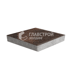 Тротуарная плитка Ромб, сорренто с гранитной крошкой, 6 см