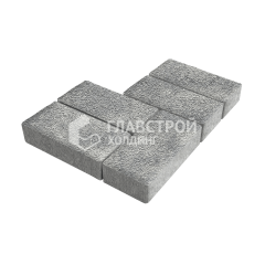 Тротуарная плитка Брусчатка, аква на камне, 8 см