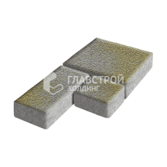 Тротуарная плитка Рубико, меланж на камне, 4 см