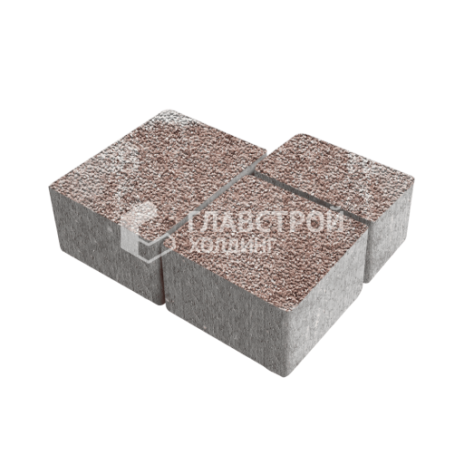 Тротуарная плитка Ностальгия, хаски с мраморной крошкой, 4 см