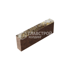 Камень бортовой БР 50.20.8, агат желтый, коричневое основание