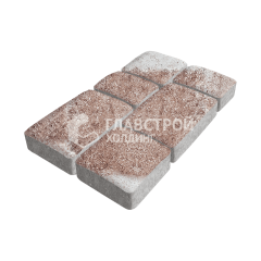 Тротуарная плитка Брук, хаски, 6 см